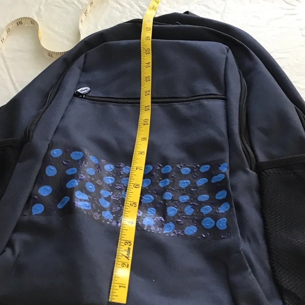 Classic Navy Backpack with Blue Dot Accent - Men's Carry Back Pack